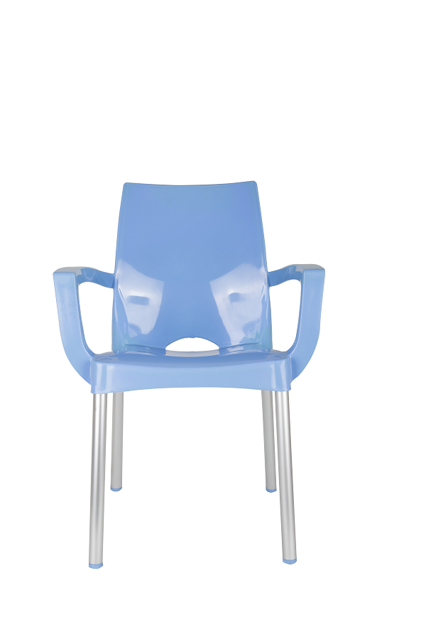 Chaise en plastique pour enfant Bleu